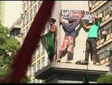 Miles de 'indignados' toman las calles de Belo Horizonte antes del Brasil- Uruguay