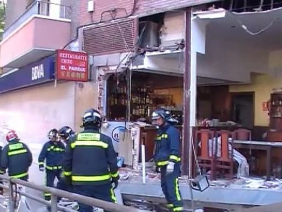 Cuatro heridos leves al explosionar un restaurante chino en Madrid