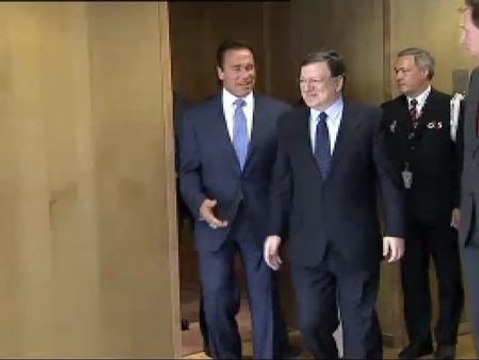 Barroso y Schwarzenegger se reúnen en Bruselas