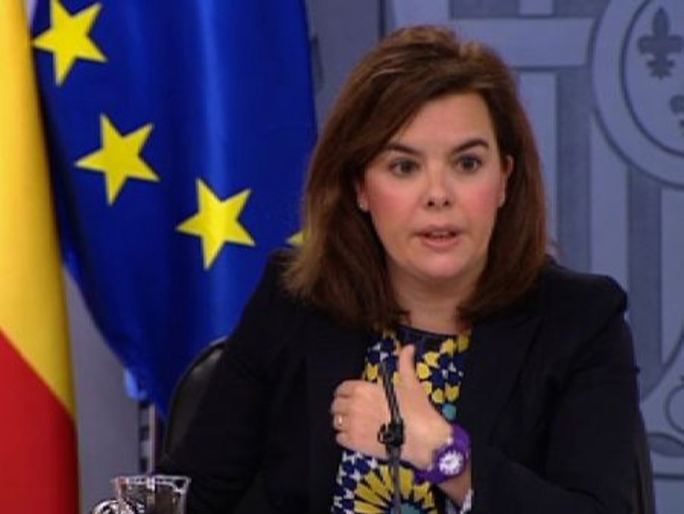 Sáenz de Santamaría, sobre el pacto con el PSOE: "Estamos abordando aspectos importantes en el seno de la UE"