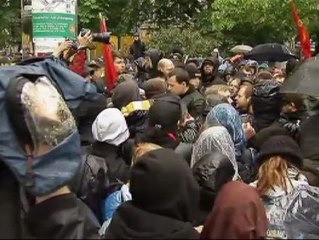 El movimiento &#039;blockupy&#039; bloquea el acceso al BCE