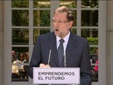 Rajoy reclama a las entidades bancarias que estén a la altura
