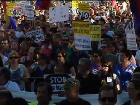 'Marea Ciudadana' en el centro de Madrid contra la Troika