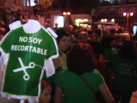 Varias mareas de protestas toman las calles antes del aniversario del 15M