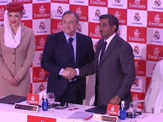 El Real Madrid presenta su acuerdo de patrocinio con Fly Emirates