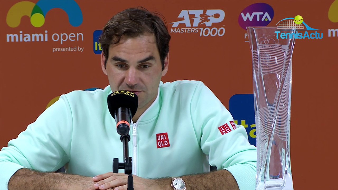 ATP - Miami Open 2019 - Roger Federer, un 101e titre et maintenant la terre : "Je n'ai aucune attente !"
