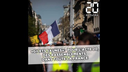 Descargar video: «Gilets jaunes»: Des rassemblements dans toute la France pour l'acte 20