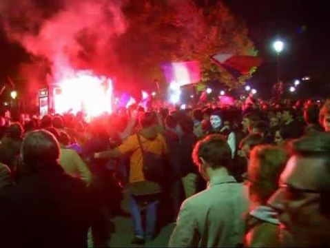 Madrugada de disturbios en las calles de París