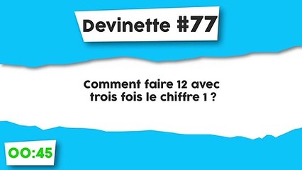 Devinette #77 : Un peu de mathématiques