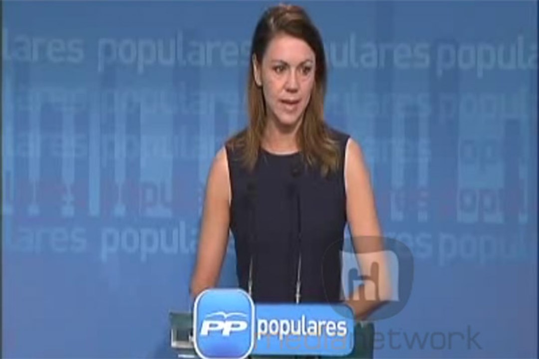 Cospedal insiste en relacionar a los escraches con la violencia y el nazismo