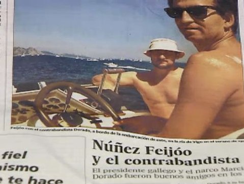 El diario El País publica unas fotos del presidente de la Xunta de Galicia con un narcotraficante.