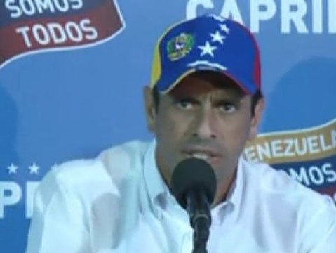 Capriles a Maduro: Usted es un presidente ilegítimo