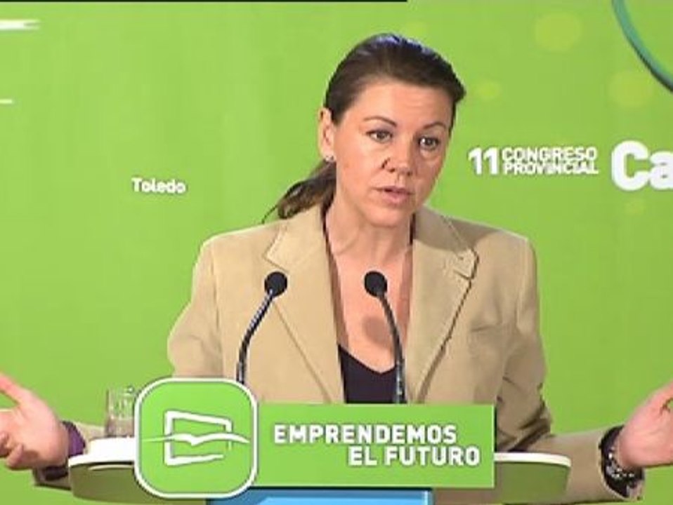 Cospedal critica que "algunos partidos políticos" inciten a los jóvenes a la violencia