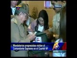 Raúl Castro visita el mausoleo de Chávez