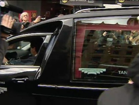 La plaza de Callao de madrid recibe los restos de Sara Montiel