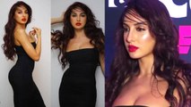 Nora Fatehi's Black look will raises your Hearbeat; Watch video | FilmiBeat