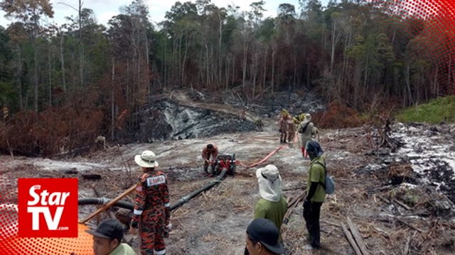 Wildfires encroach on Miri Golf Club and Similajau National Park