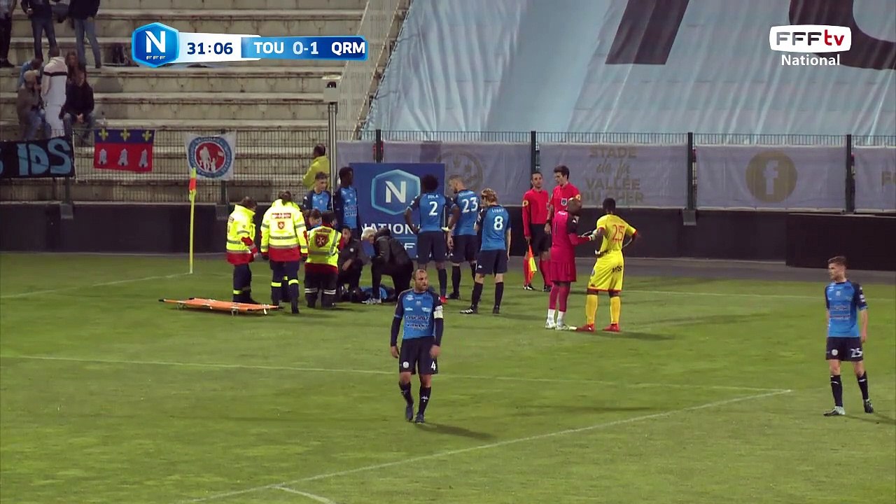 ABDALLAH qui sort sur blessure
