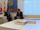 Rajoy recibe a Cameron en La Moncloa