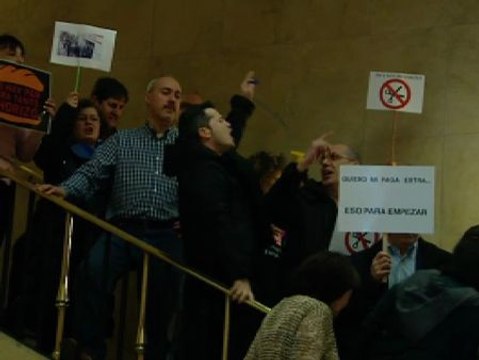 Sonora protesta de los funcionarios del Ministerio de Empleo