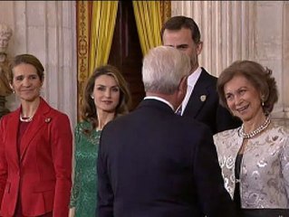 El Príncipe de Asturias recibe al COI en el Palacio Real