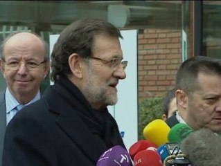 Rajoy sobre el Rey: "Está bien, lo he visto muy animado"