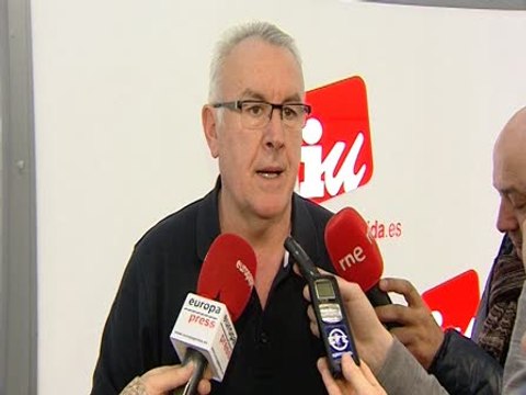 Cayo Lara habla de la situación de la Casa Real