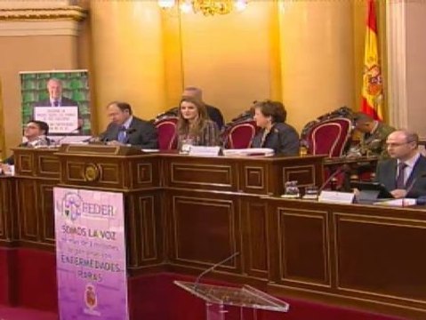 Letizia emocionada en el acto por el Día Mundial de las Enfermedades Raras