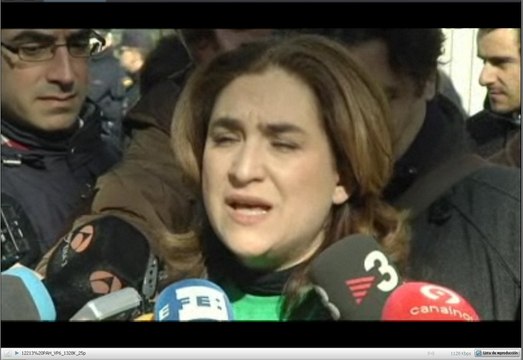 Manifestación ante el Congreso de la Plataforma de Afectados por la Hipoteca