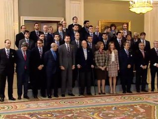 Los campeones del mundo de balonmano visitaron La Zarzuela