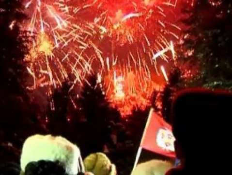 Fuegos artificiales por la exitosa prueba nuclear