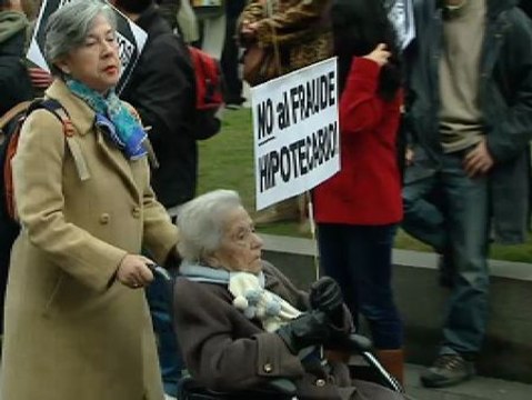 Masiva manifestación en Madrid contra de los desahucios