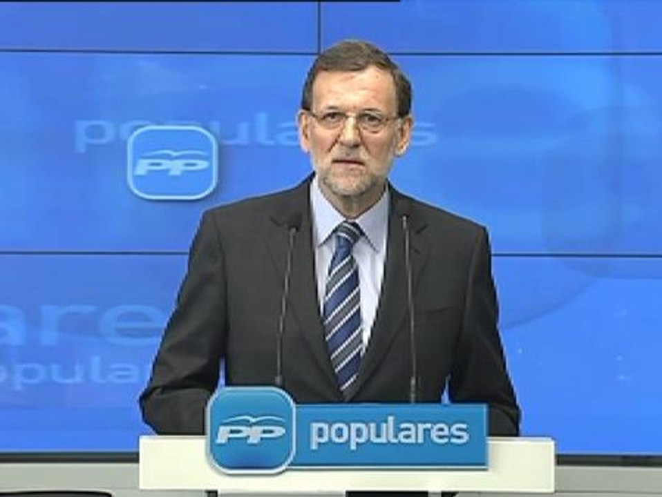 Rajoy: "Nunca he recibido ni he repartido dinero negro ni en este partido ni en ninguna parte"