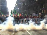 Protestas de funcionarios en Cataluña