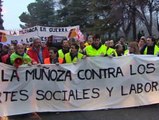 Marcha de los trabajadores de Iberia en contra de los despidos