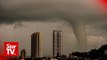 Waterspout swirls in Penang