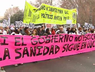 Primera marea blanca tras aprobarse la ley que externaliza hospitales