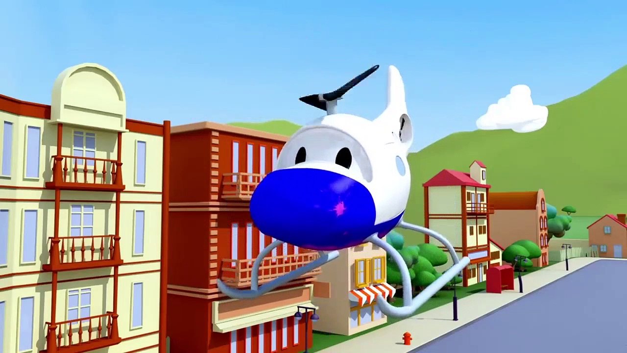 La Super Patrouille -  Des graffitis sur les murs de l'école - Dessin animé de camions