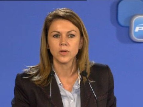 Cospedal: Quedaos tranquilos, que estáis en un gran partido