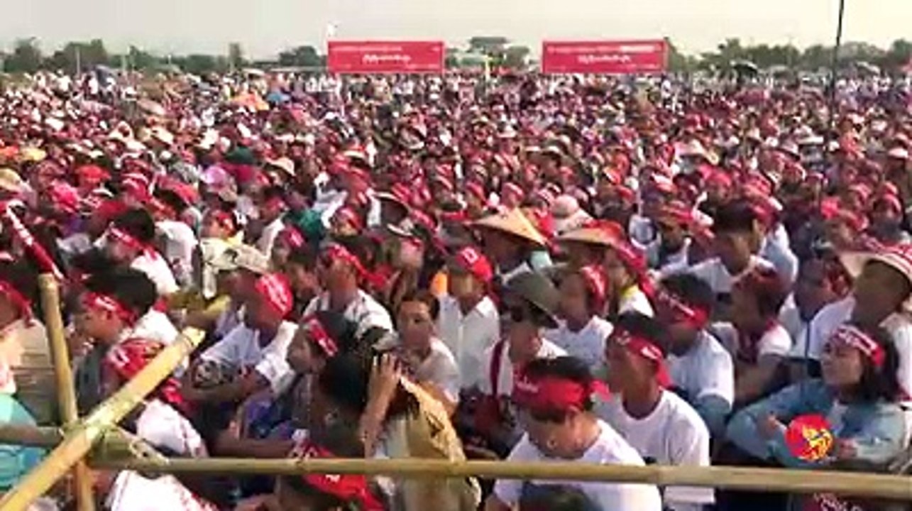 ေနျပည္ေတာ္နဲ႔ မေကြးတိုင္း၊ကံမၿမိဳ႕မွာ အေျခခံဥပေဒျပင္ဆင္ေရး ေထာက္ခံပဲြက်င္းပ (ရုပ္/သံ)