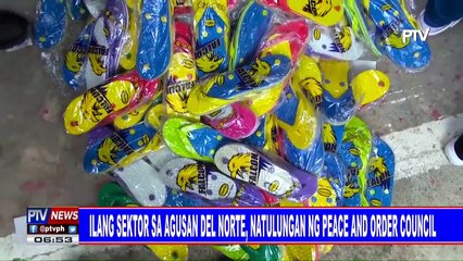 Ilang sektor sa Agusan Del Norte, natulungan ng Peace an Order council