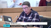Nathalie BLIN sur la politique jeunesse au Conseil Municipale de Nantes du 22 mars 2019
