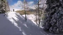 Un skieur équipé dune caméra est emporté dans une avalanche