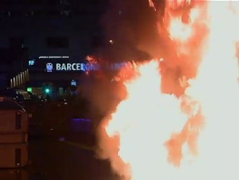 Nueva noche de disturbios en Barcelona