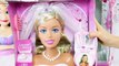 Le géant de la Princesse Raiponce Barbie Poupée Mariée Relooking Fine Gaun pengantin Boneca Vestido de noiva