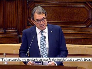 Mas: "Si se puede, me gustaría acabar la legislatura"