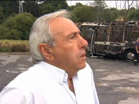 Cinco autobuses calcinados en Loiu