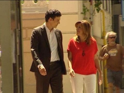 Pedro Sánchez y Susana Díaz llegan juntos a Ferraz