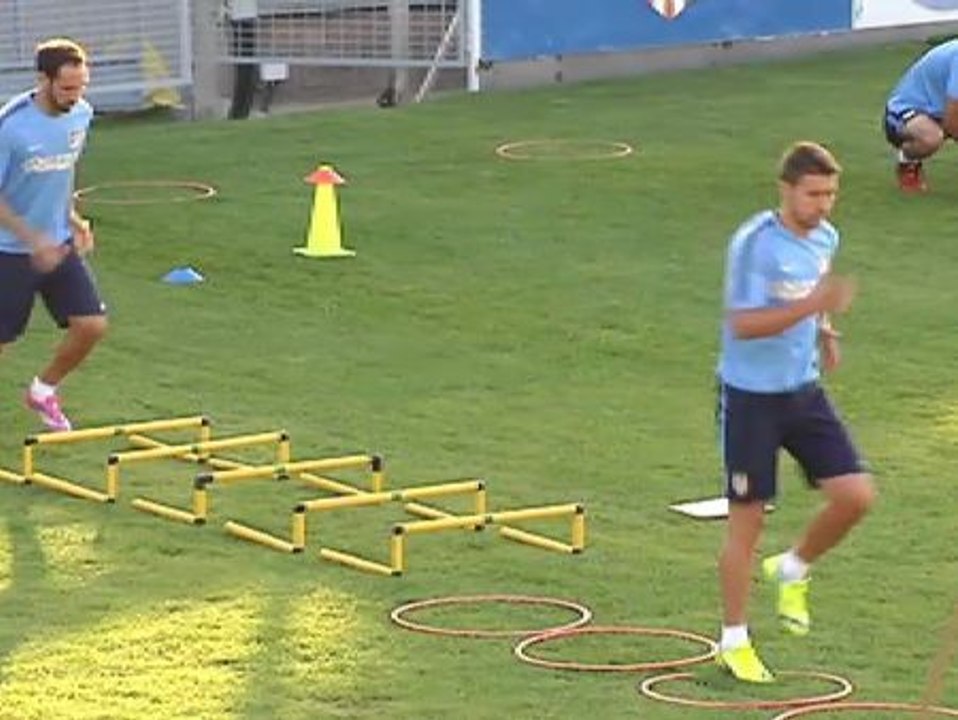 El Atlético de Madrid entrena antes de partir a Estados Unidos