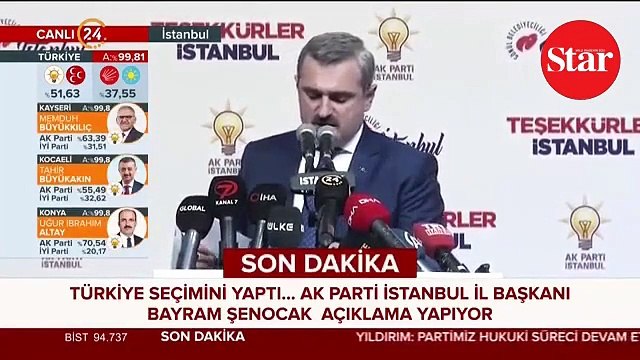 Şenocak: Binali Yıldırım’a ait oyları İmamoğlu’na yazdılar